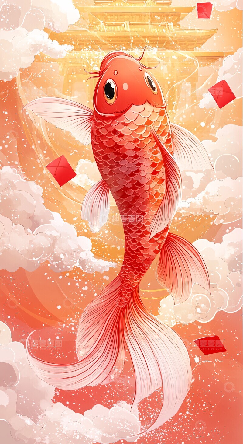 高清大图下载【趣麦麦图】金门红鲤红鲤金门鱼尾