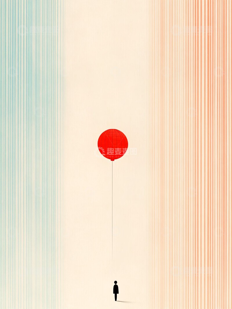 高清大图下载【趣麦麦图】红灯笼与条纹1