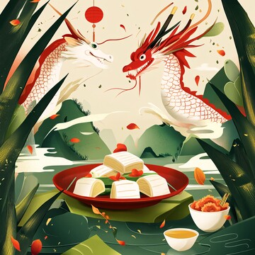 龙舟粽香山水情