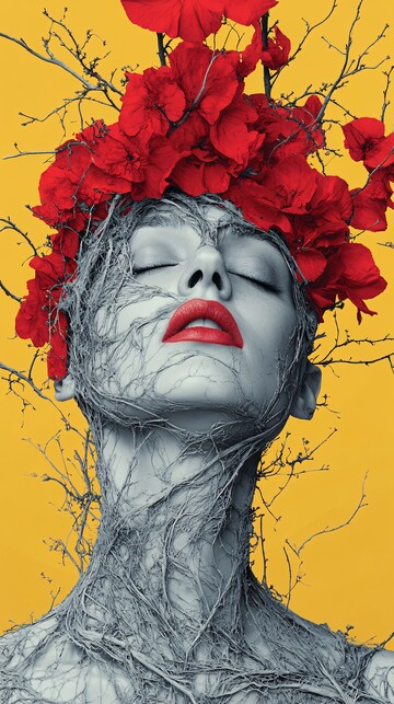 四色侧光奇异图案