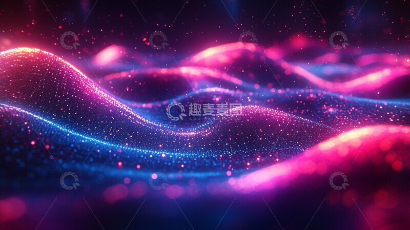 高清大图下载【趣麦麦图】数字网络节点图3