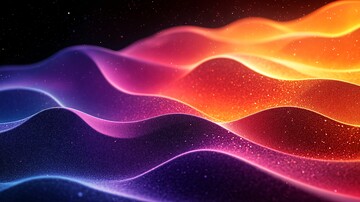 紫橙波浪条纹图1
