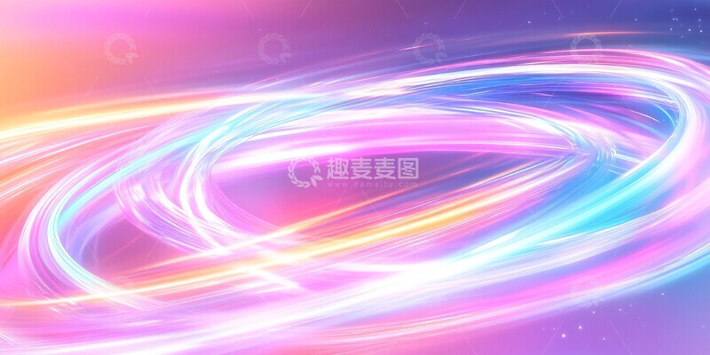 高清大图下载【趣麦麦图】多彩漩涡线条1