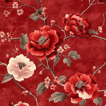 红花卉图案布局1