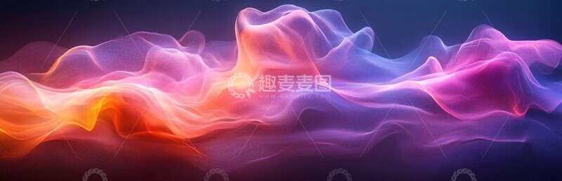 高清大图下载【趣麦麦图】粉紫渐变光影1