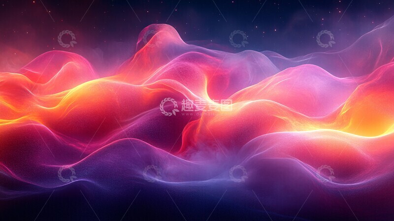 高清大图下载【趣麦麦图】渐变波纹背景5