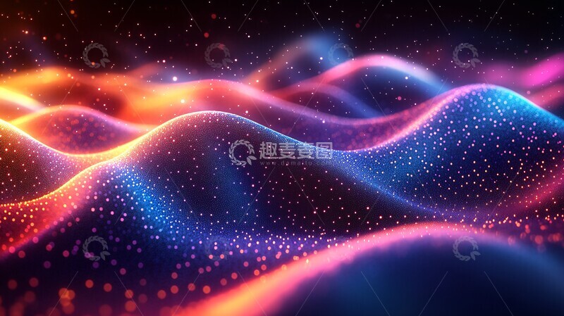 高清大图下载【趣麦麦图】数字网络节点图