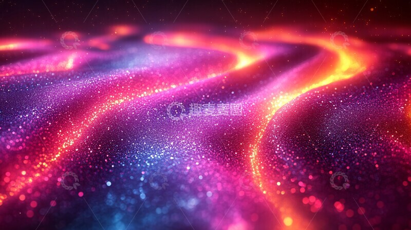 高清大图下载【趣麦麦图】霓虹光效背景图1