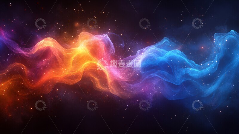 高清大图下载【趣麦麦图】紫色烟雾电路能量3