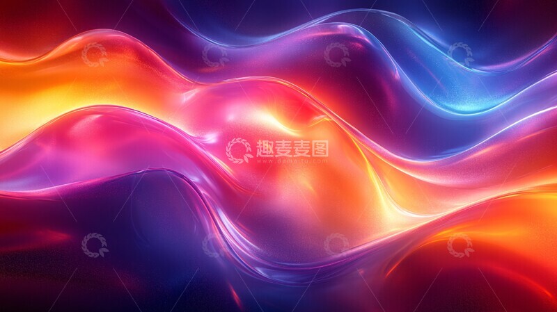 高清大图下载【趣麦麦图】玻璃波浪光影3