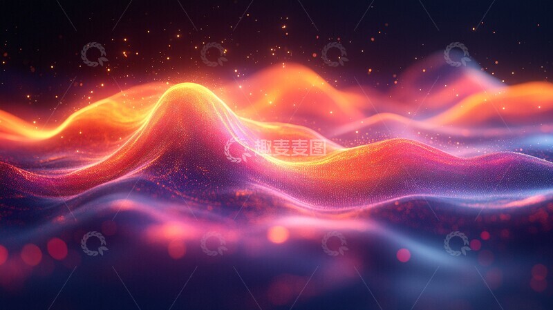 高清大图下载【趣麦麦图】科技波浪线动感3