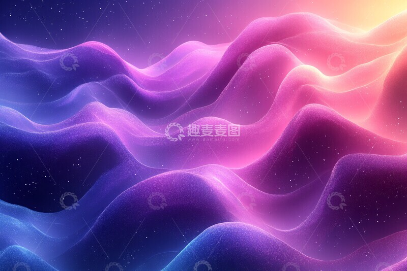 高清大图下载【趣麦麦图】紫蓝渐变能量波纹1