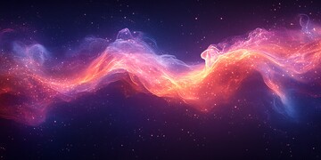 紫粉蓝波形发光背景3