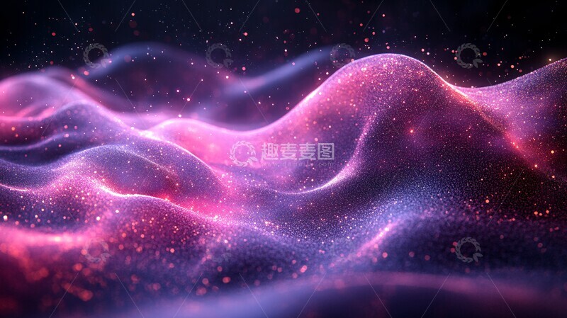 高清大图下载【趣麦麦图】紫色渐变暗波纹