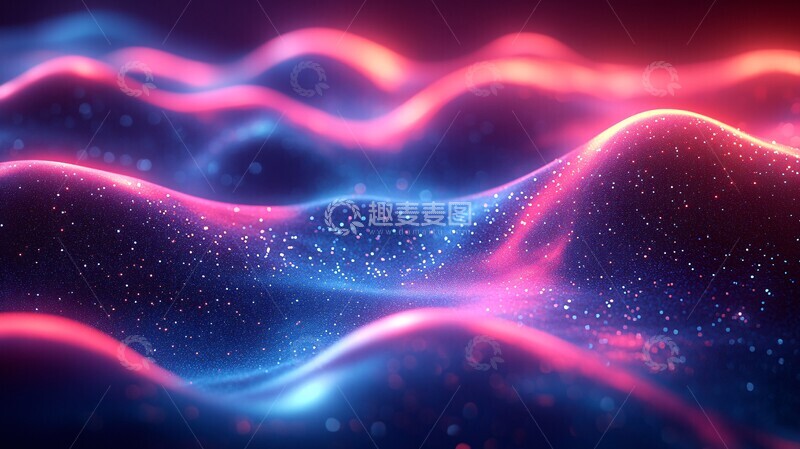 高清大图下载【趣麦麦图】霓虹能量流霓虹能量蓝色3