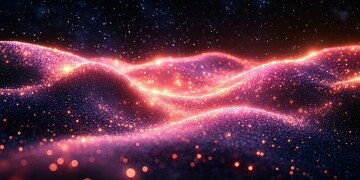 数字流线与点阵图1