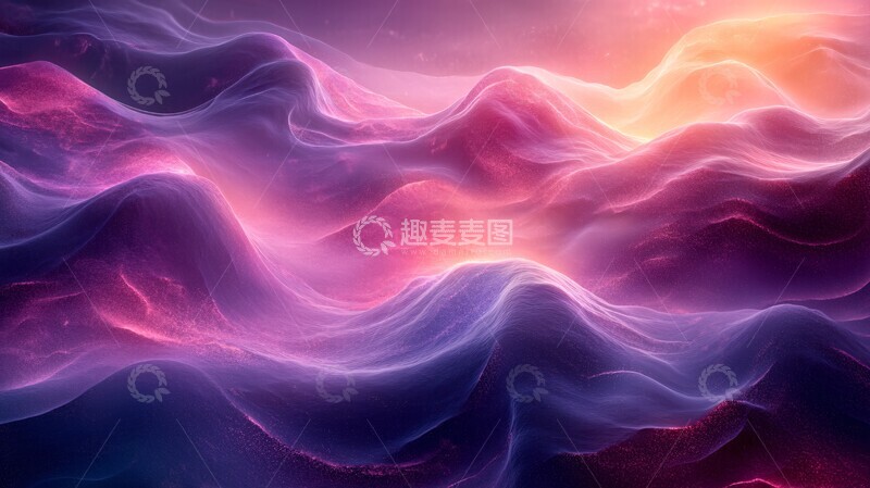 高清大图下载【趣麦麦图】紫色渐变暗波纹1