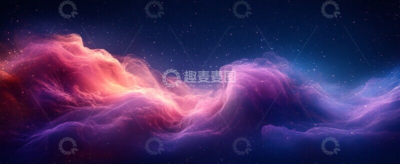 高清大图下载【趣麦麦图】深蓝紫发丝映像1