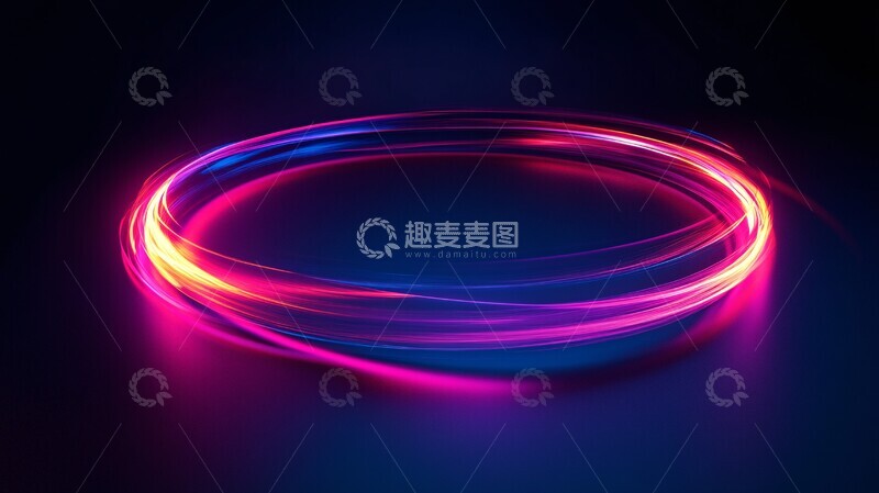 高清大图下载【趣麦麦图】霓虹液体悬浮