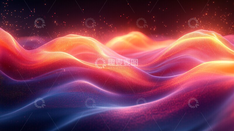 高清大图下载【趣麦麦图】数据波纹动态图3