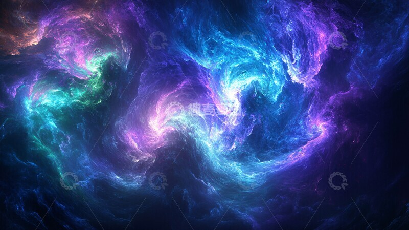 高清大图下载【趣麦麦图】能量曲线能量蓝色紫色