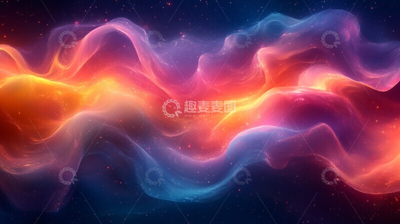 高清大图下载【趣麦麦图】橙黄紫蓝渐变3