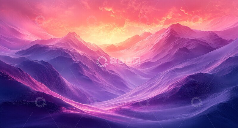 高清大图下载【趣麦麦图】紫色粉色渐变背景