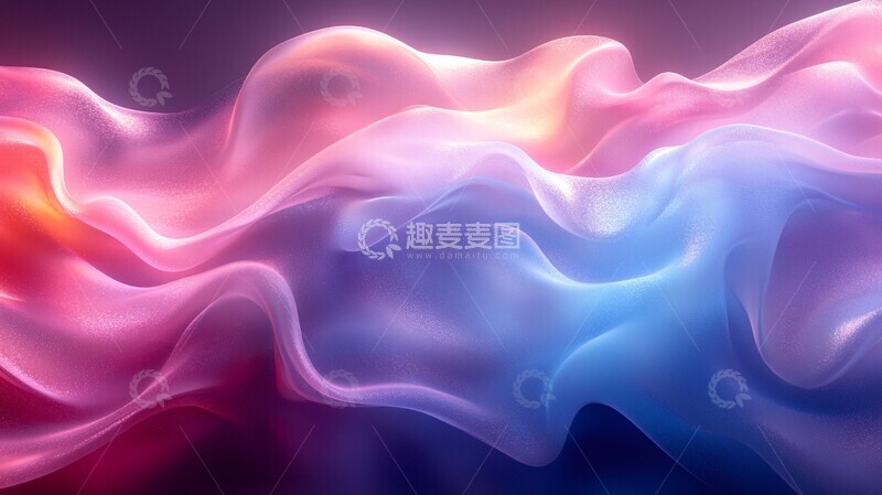 高清大图下载【趣麦麦图】粉色波浪背景