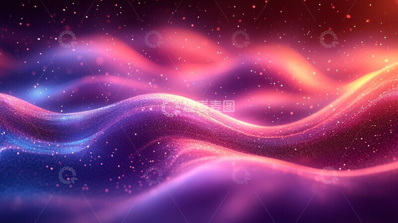 高清大图下载【趣麦麦图】蓝紫粉光线条背景1