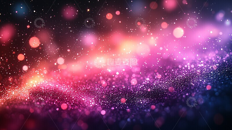 高清大图下载【趣麦麦图】紫色渐变霓虹艺术1