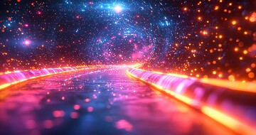 光纤数据流动效果