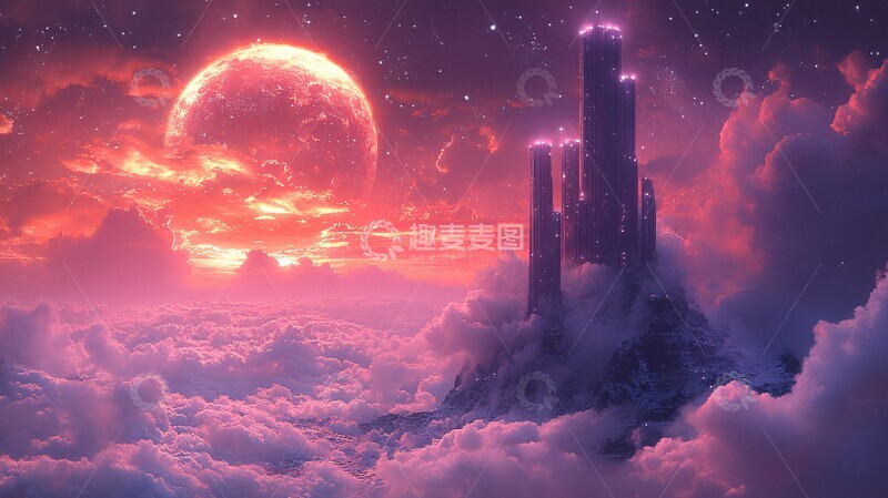 高清大图下载【趣麦麦图】未来科技背景设计