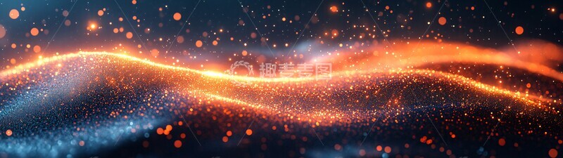 高清大图下载【趣麦麦图】科技线条粒子背景1