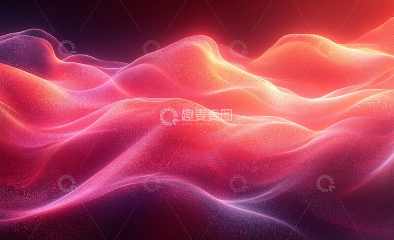 高清大图下载【趣麦麦图】数字信息流曲线1