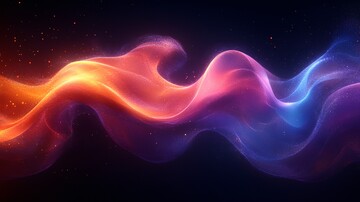 紫色光晕波浪线2