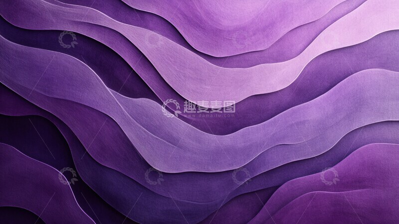 高清大图下载【趣麦麦图】紫色线条抽象图