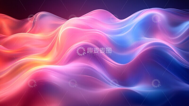 高清大图下载【趣麦麦图】流曲线渐变背景1