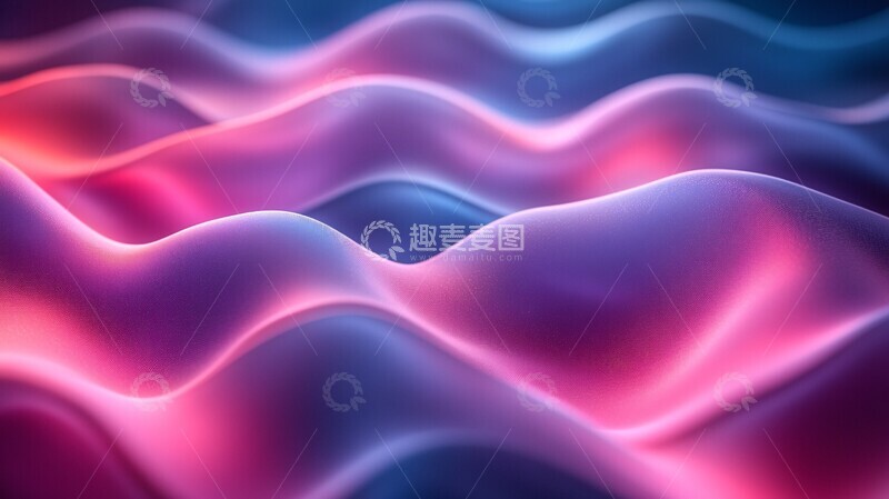 高清大图下载【趣麦麦图】流曲线渐变背景2