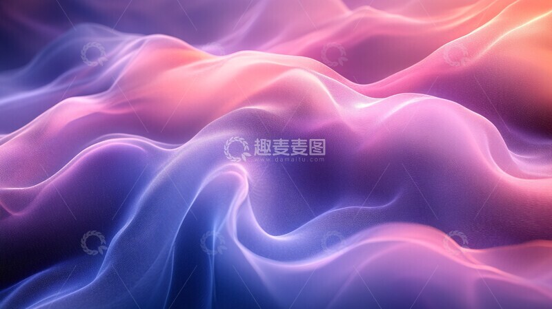 高清大图下载【趣麦麦图】蓝紫渐变流动背景