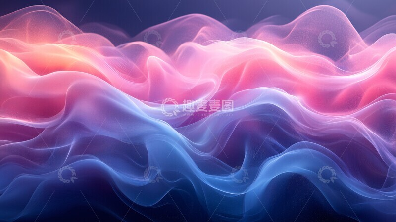 高清大图下载【趣麦麦图】流曲线渐变背景