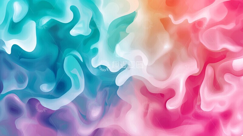 高清大图下载【趣麦麦图】流动色彩纹理1