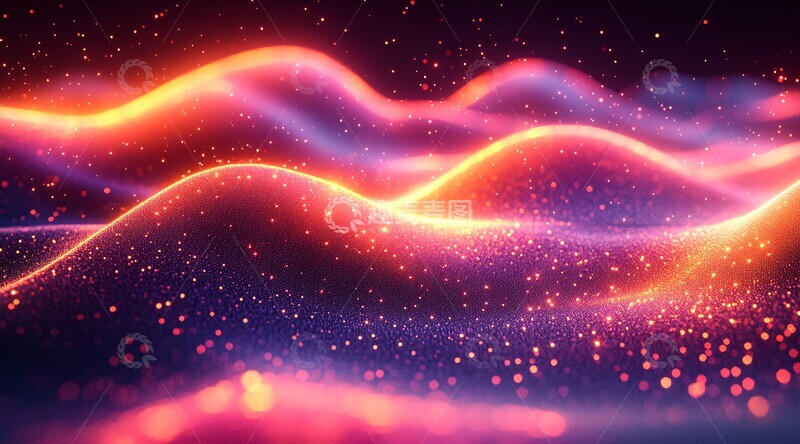 高清大图下载【趣麦麦图】未来波纹背景2