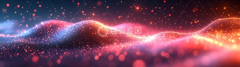 高清大图下载【趣麦麦图】科技线条粒子背景2