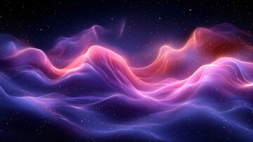 紫色波浪线紫色波浪背景3