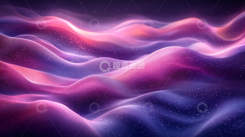 高清大图下载【趣麦麦图】紫色波浪流动图1