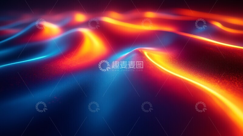 高清大图下载【趣麦麦图】流线渐变光影2