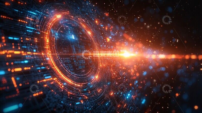 高清大图下载【趣麦麦图】技术通信概念背景2