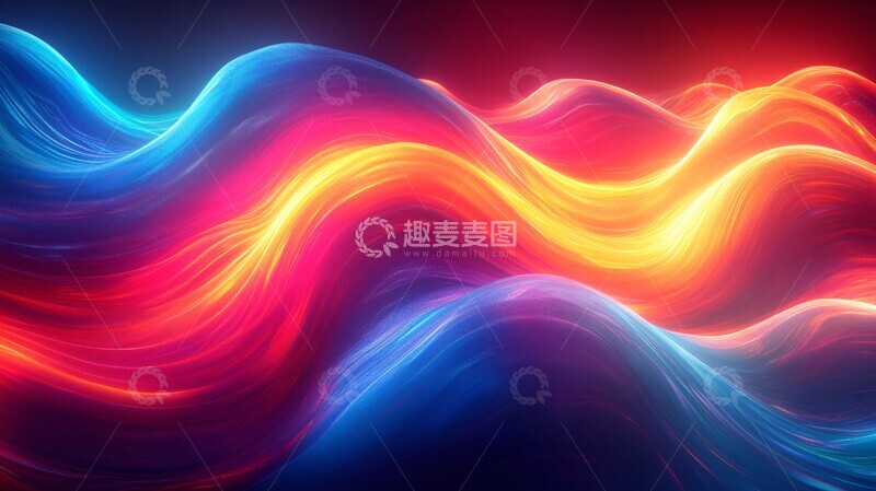 高清大图下载【趣麦麦图】动态光影背景