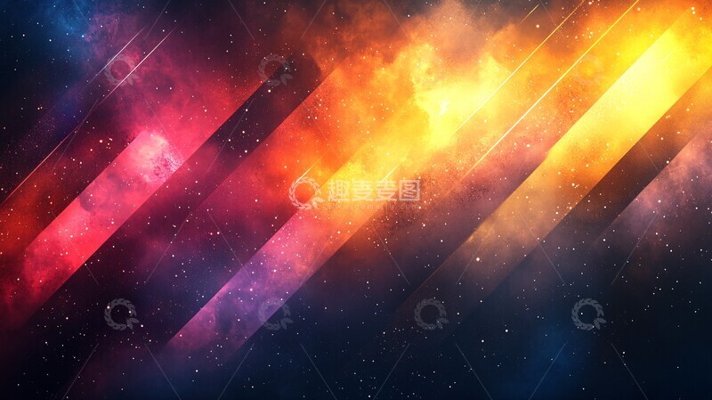 高清大图下载【趣麦麦图】渐变几何网页横幅2