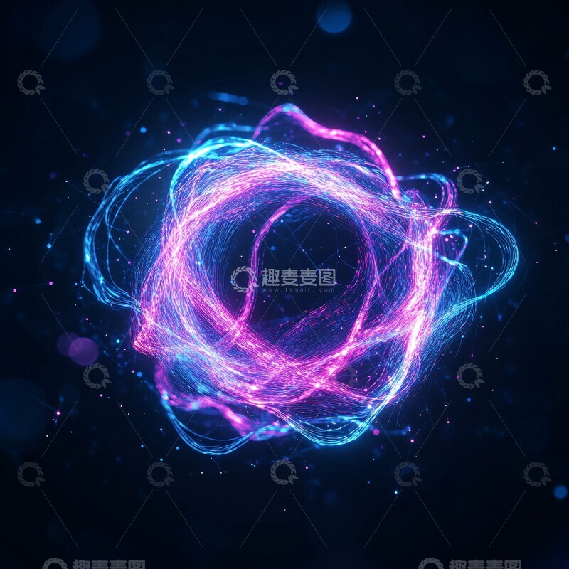 高清大图下载【趣麦麦图】彩色能量流动2